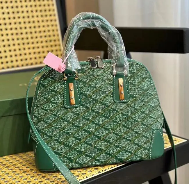 Verde luxo alça superior vendome shell tote bolsa bolsa senhora embreagem de couro mulheres designer bolsas carteiras com alça de ombro qualidade superior cruz corpo homens sacos