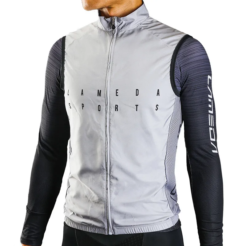 LAMEDA Zomerfietsjack Vest Fietsvoorruit Winddicht Mouwloos Voor Heren Dames Unisex Fietskleding Cut Wind Ultralight 230829