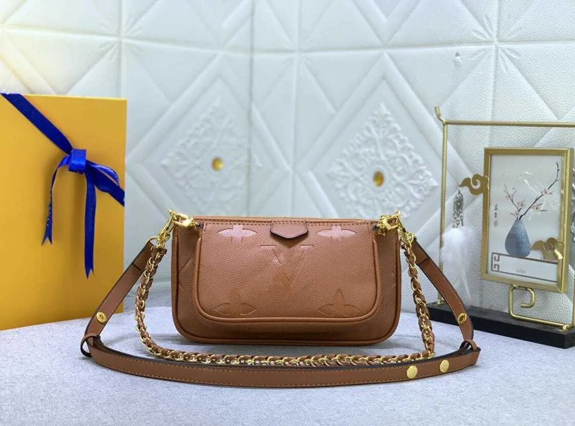 Luxus Designer POCHETTE FELICIE Mahjong Taschen Geldbörse Damenmode Klappe Umhängetasche Hochwertige Kettenhandtasche mit M45984