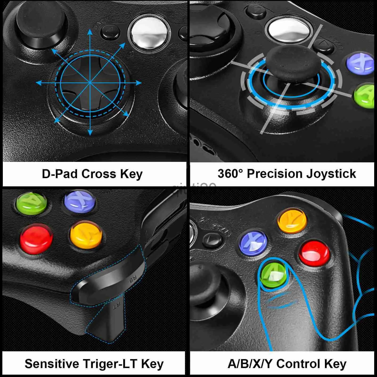 Control Mando Para Xbox 360 Inalambrico Con Vibracion Calidad Superior