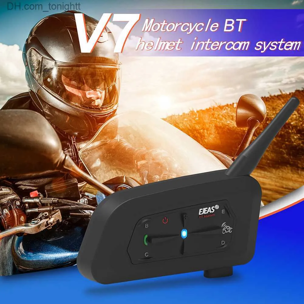 EJEAS V7 Motorcycle Helmet Intercom Bluetooth Compatible 5.1 Type