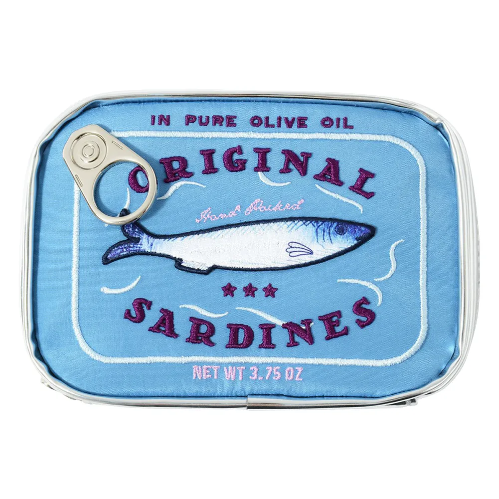 Cosmetische tassen Etuis Ingeblikte sardines Bad Dames Reizen Cosmetische tas Leuke toilettas Draagbare ritssluiting Zacht Creatieve make-uptassen Opbergtas Weekend 230830