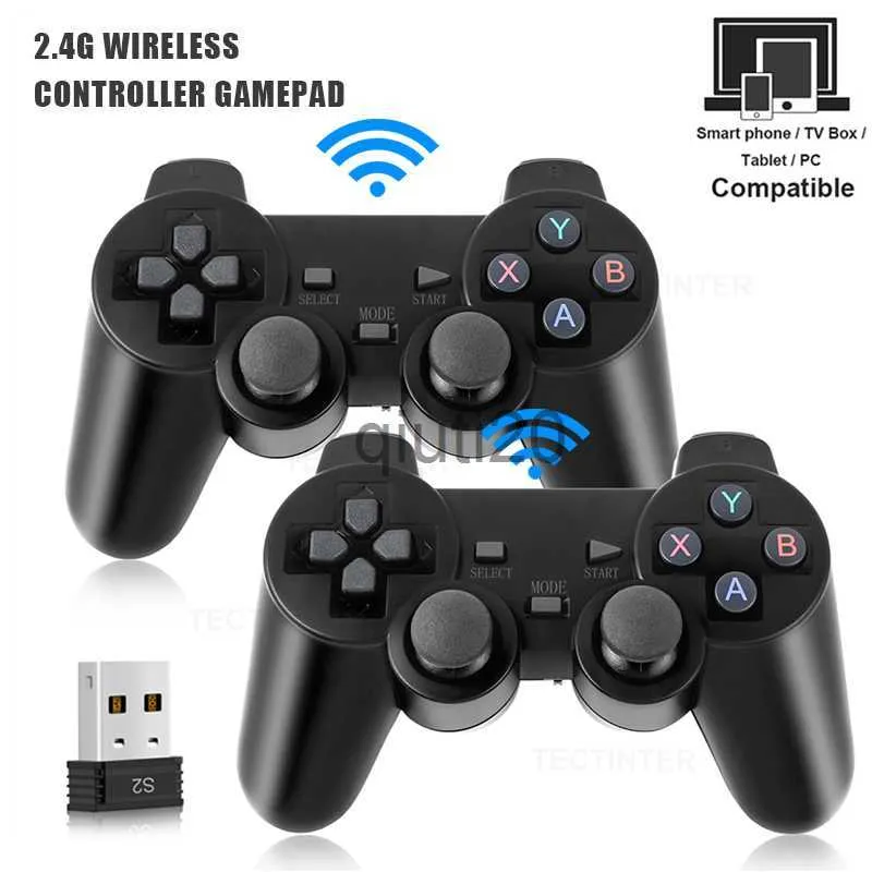 Spelkontroller Joysticks 2.4 GHz trådlös gamepad för spelkontroller USB Joystick för PC Android TV -kontrol för PC Box Game Box X0830