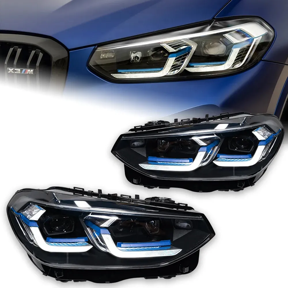 BMW X3 G01 G08 LEDレーザースタイルヘッドライト20 18-20 22 DRLターンシグナルヘッドライトアクセサリーの自動フロントライト