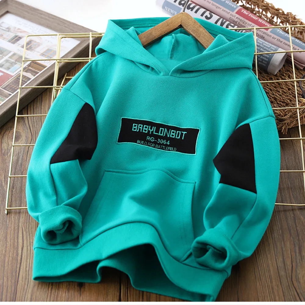 Hoodies Sweatshirts Boy S Hoody Autumn Children S Boyish Look Hooded Bottomed Shirt Spring و Kids Teens Clothing Top 230830