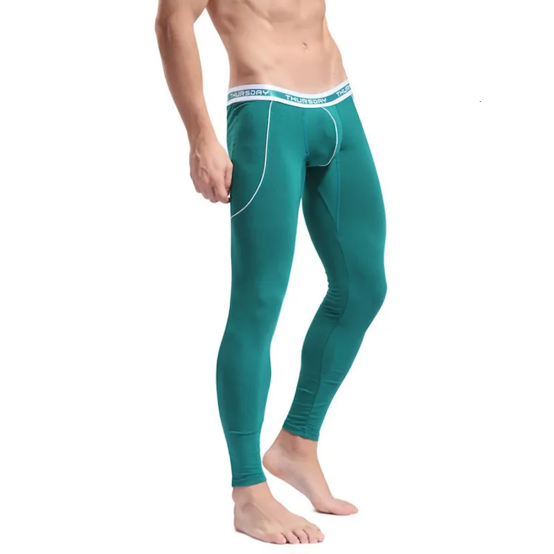 Erkekler termal iç çamaşırı wj uzun Johns uyku pantolon bambu fiber sonbahar erkek kış pantolon sıkı ince 230830