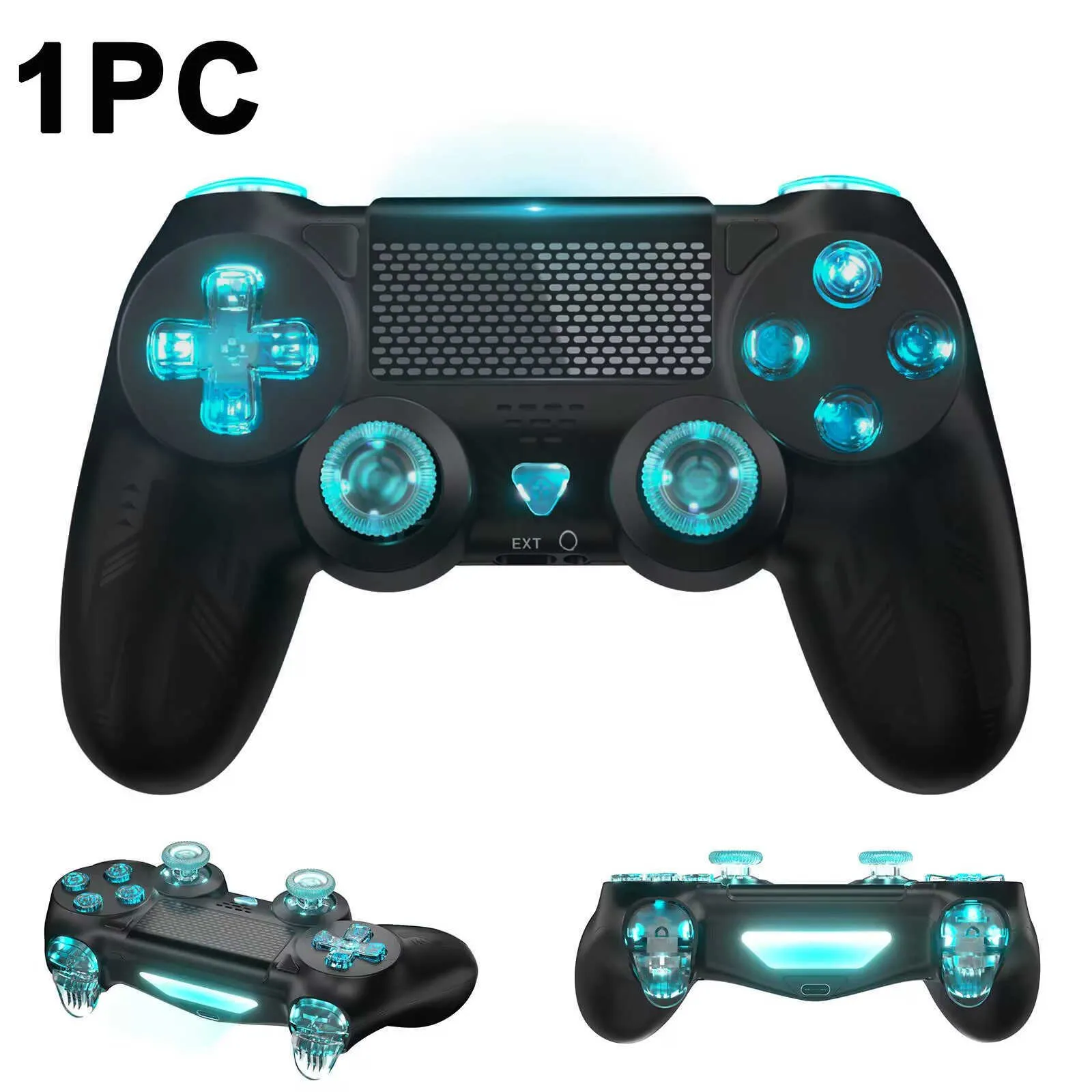 Custom Ps4 Controller Wireless,Scuf PS4 Gamepad with Remapping Buttons/Dual  Vibration/6-Axis Sensor/Touchpad/ Stereo Headset Jack,Turbo. 