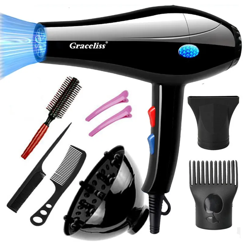 Sèche-cheveux 110 V ou 220 V avec prise US EU 1800 W et sèche-vent froid Sèche-cheveux Sèche-cheveux Outils de coiffure pour salons et usage domestique 230829