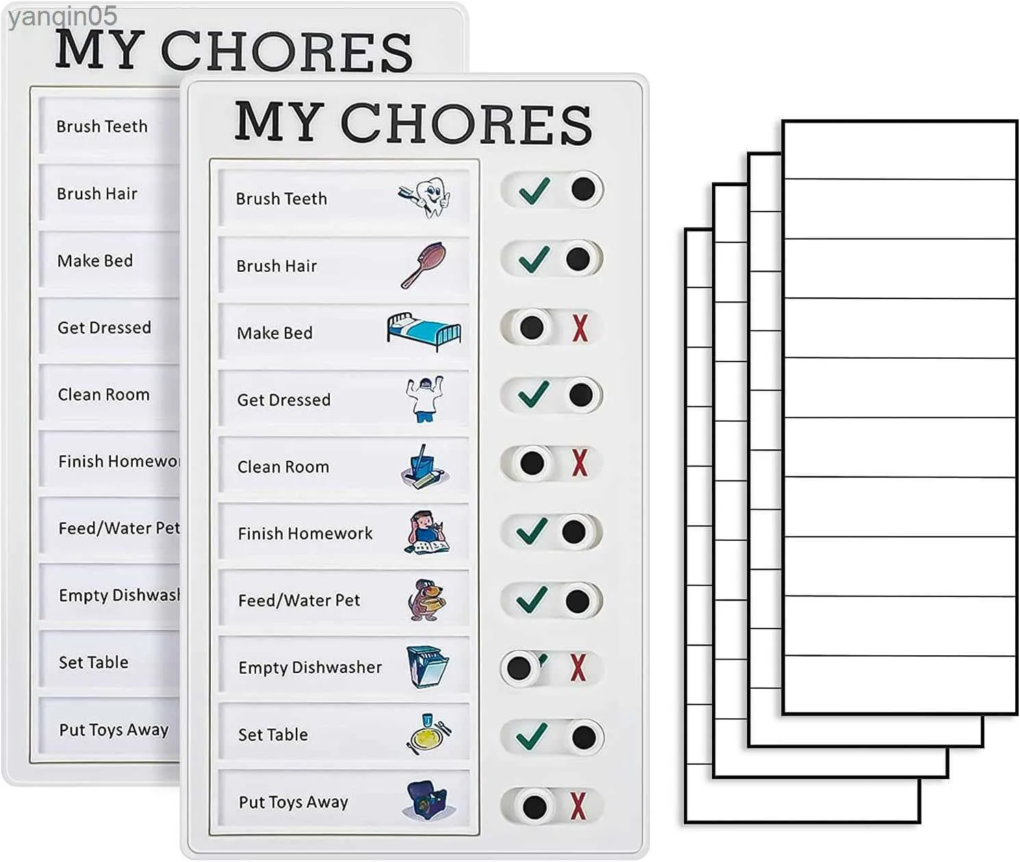 Intelligence Portable Chore Chart Memo Boards - 4,7x7,9 tum avtagbar anslagstavla RV -checklista Dagliga frågor för hemresesplanering Reminnor Tool to Do List 23830