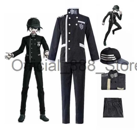 Anime Danganronpa V3 Saihara Shuichi Detektiv Uniform Hut Cosplay Kostüm Full Set Full Set Uniformen für Urlaub Outfits Neue x0830