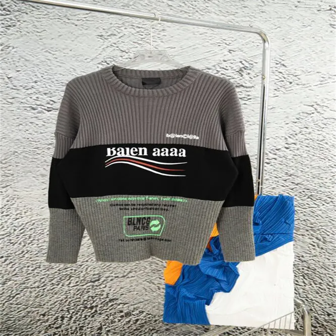 Herren Plus Size Hoodies Sweatshirts 2023 Mode Jacquard Rundhalspullover Damen Herren Gleicher Trend High Street Langarmmantel A8S37