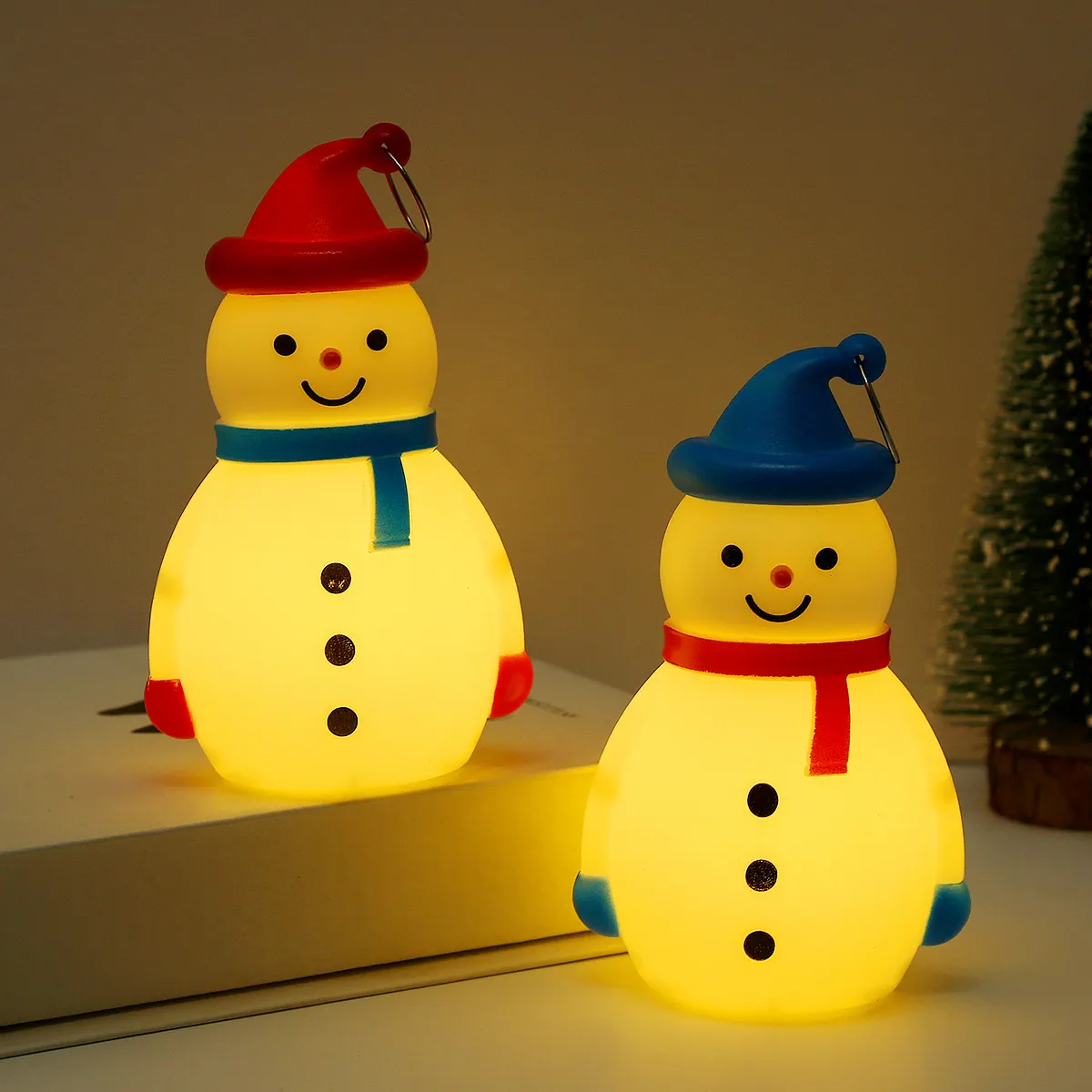 Frohe Weihnachten Bäume Ornament Hängende Dekorationen Tragbare Kleine Nachtlampe Für Kinder YX-661