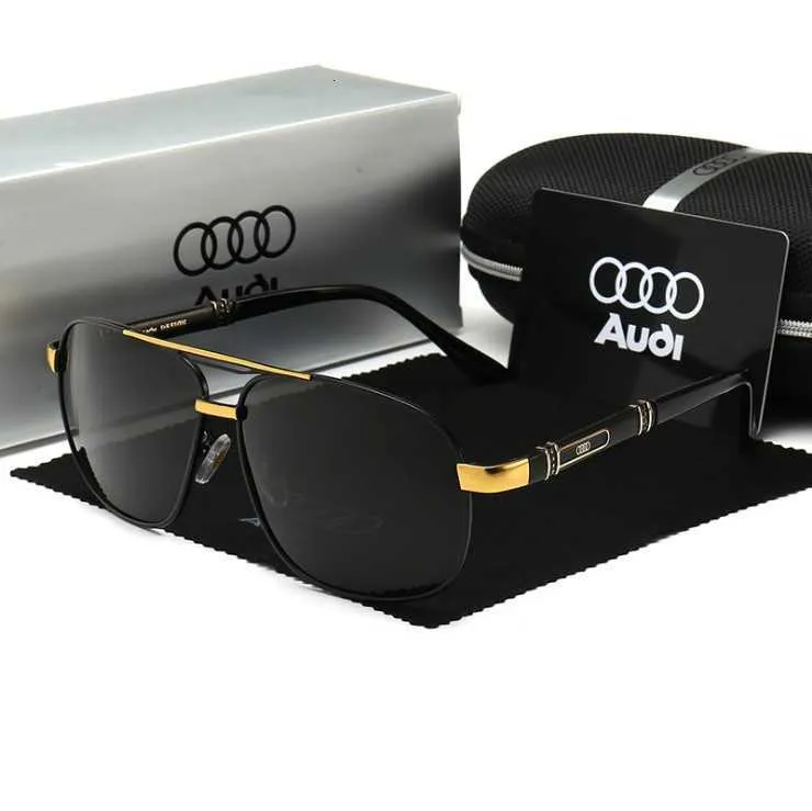 Mode Audi top lunettes de soleil mode polarisée personnalité des hommes 4S boutique lunettes de conduite pilote femmes avec logo et boîte