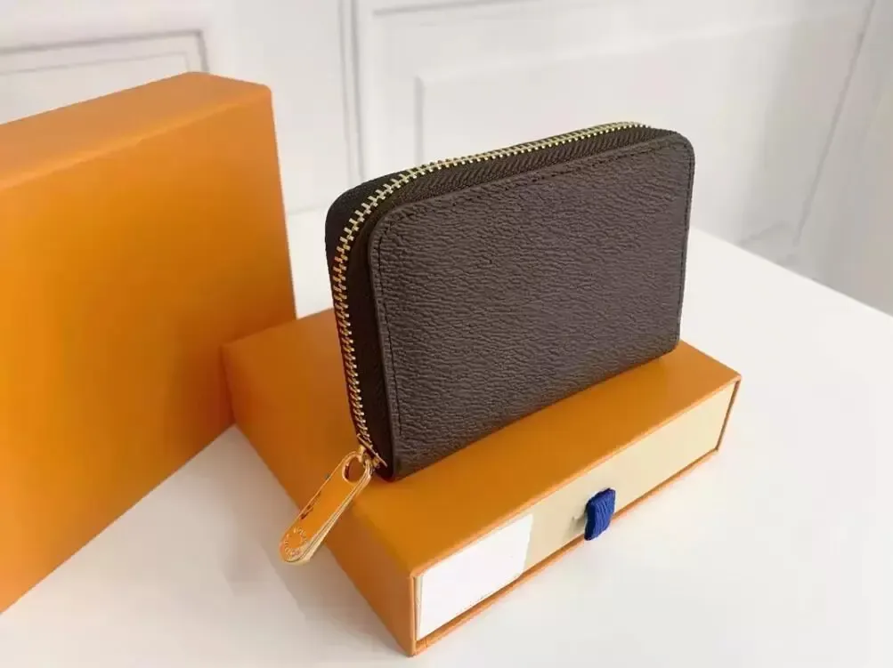 Luxury Designer Wallet Purses Fashion Women Short ZIPPY Wallets lady Classic Zipper Pocket Pallas Bag Zip Coin Purse With Box