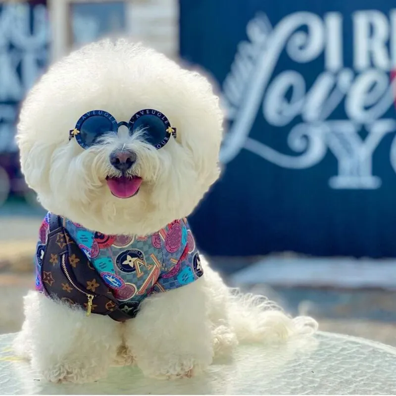 Жилетом питомца Tee Fashion Summer Puppy Puppy Falcon Schnauzer bichon frize Тедди