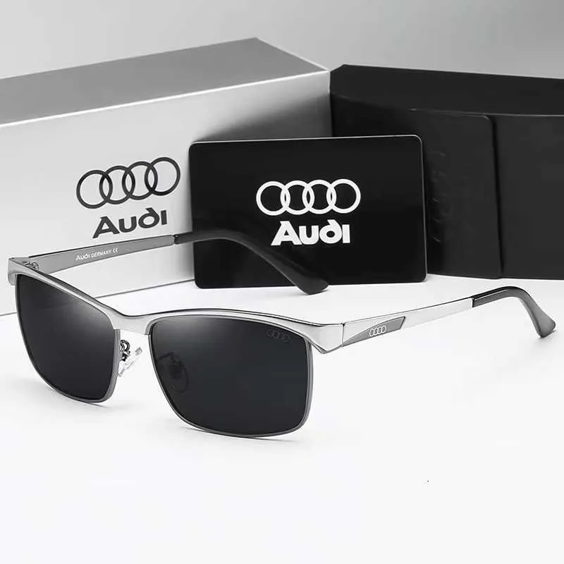 Mode Audi Top Lunettes de soleil Boîte polarisée pour hommes Anti UV Eye Conduite haute définition 559 avec logo et boîte