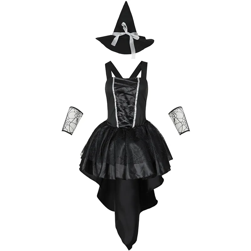 black short witch dress Amazon.com: Fuguibadn Women Y2k Gothic Witch Halloween Costume Lace Flare  Sleeve Short A-Line Dress Hat 2 Pcs Cosplay Party Outfit (Standard, S, A- Black) : Clothing, Shoes & Jewelry