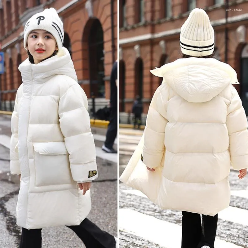 Long white down clearance coat