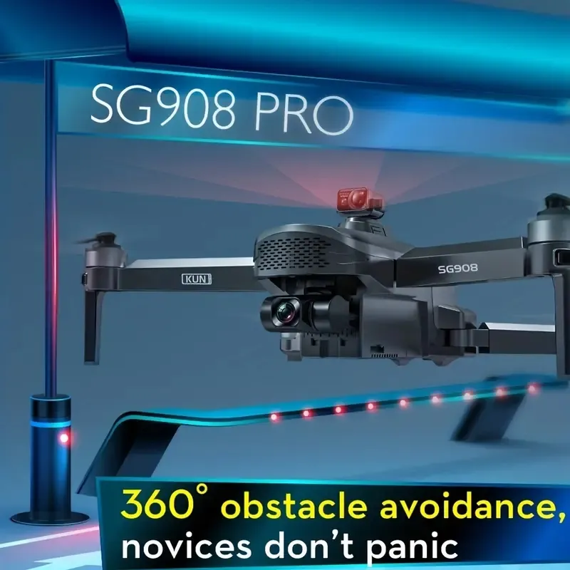Drohne mit 4K-Kamera für Erwachsene – RC-Quadcopter mit automatischer Rückkehr, Follow Me, bürstenlosem Motor, Kreisfliegen, Wegpunktfliegen, Höhenhaltung, Headless-Modus, langer Flug