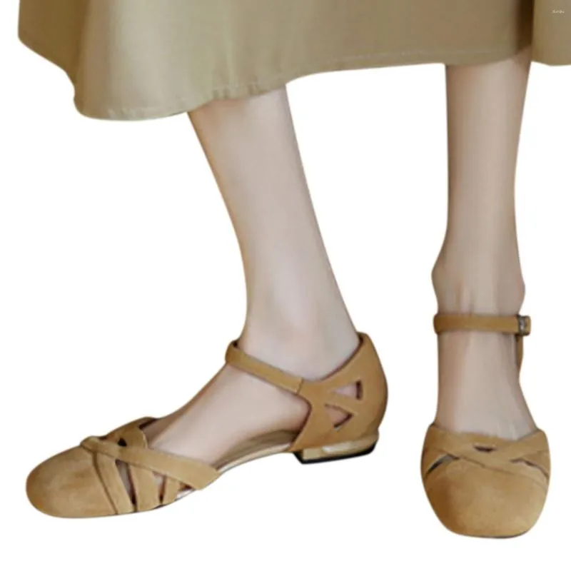 s sandals mode talon faible été femme couleur solide style romain bucche décontractée 292 sandale Fahion Caual