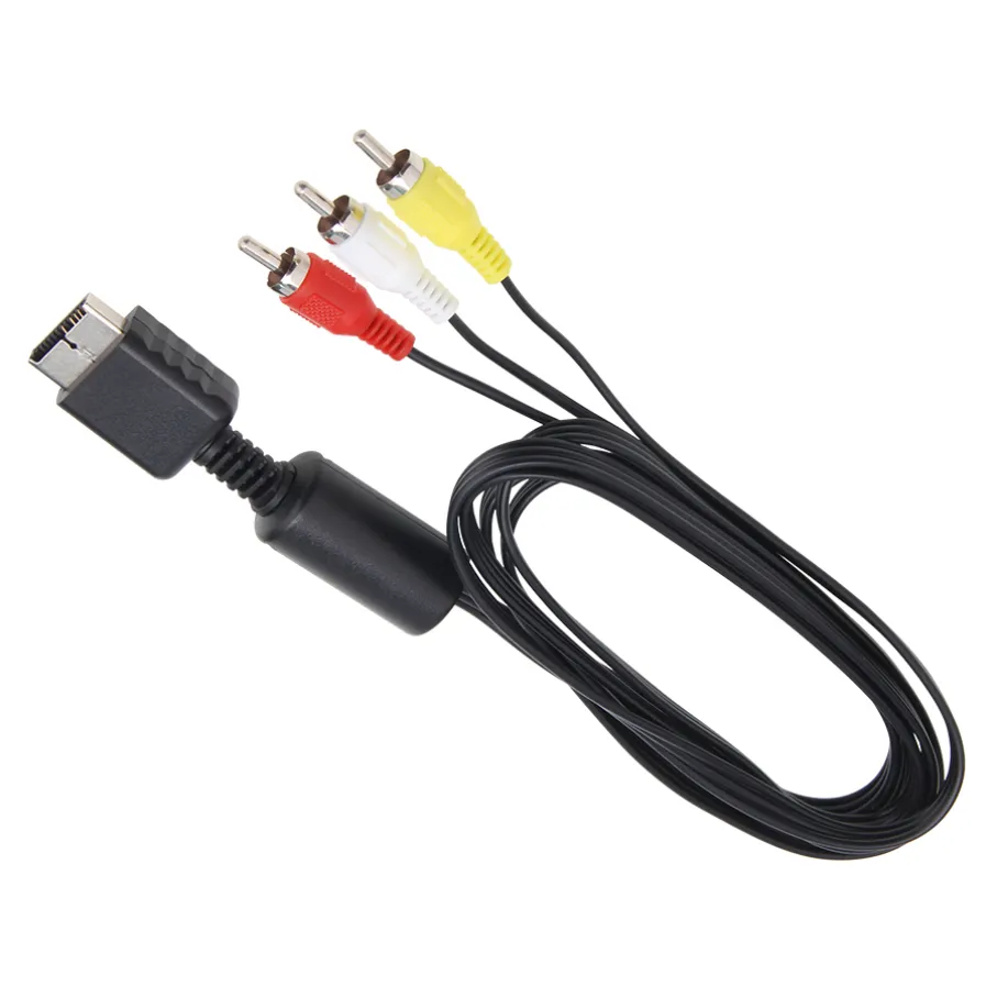 1.8M Audio Video Cable Composite AV Cable RCA Cord For Sony PS2 PS3