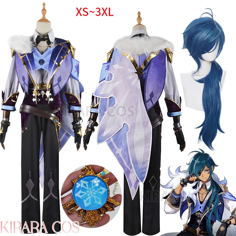 Thème Costume Haute Qualité Genshin Kaeya Cosplay Costumes Perruque Ensemble Complet Genshin Impact Kaeya Cosplay Costumes Carnaval Tenues 230830