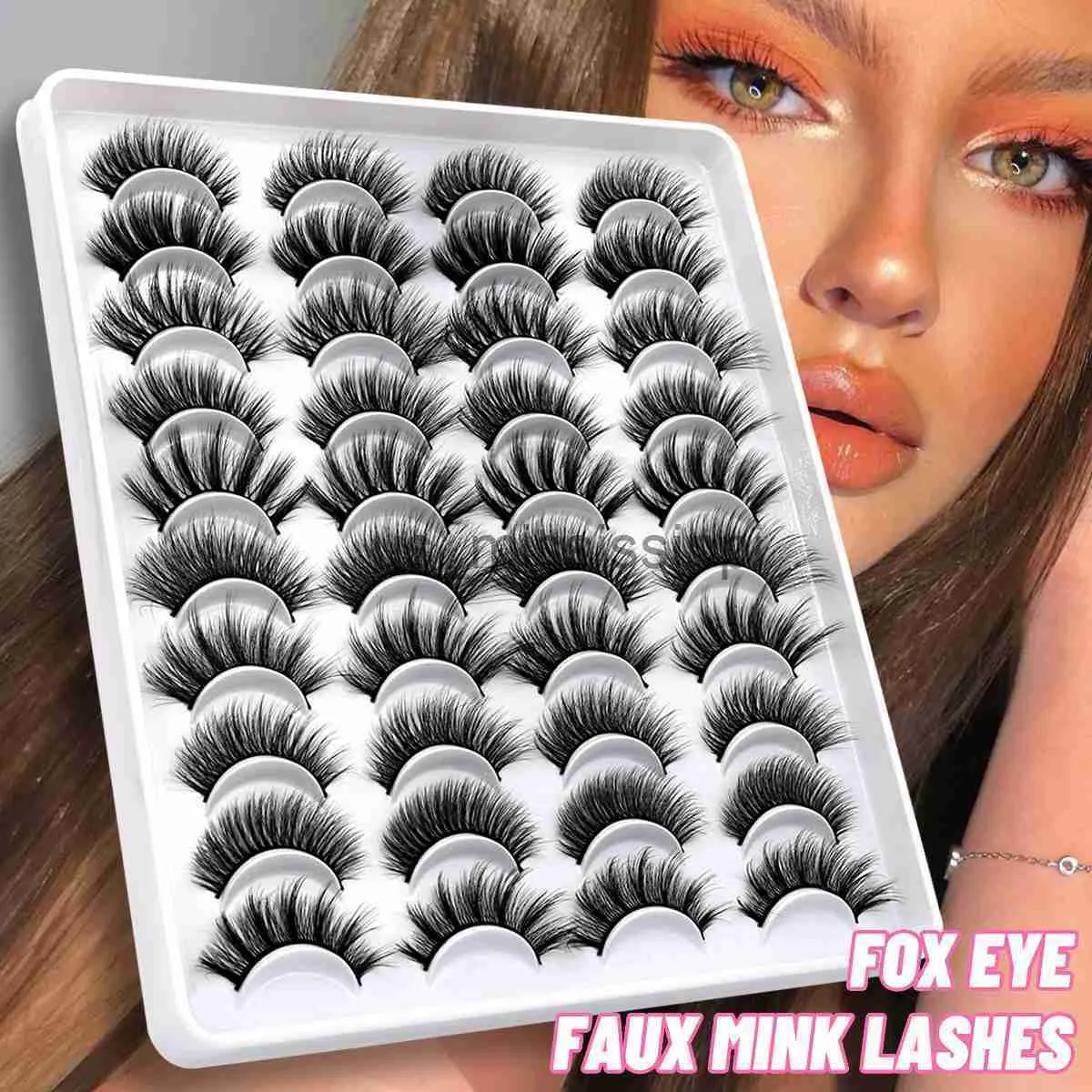 Faux cils GROINNEYA cils 51020 paires 3D Faux vison cils naturels faux cils volume dramatique cils extension de cils maquillage x0830