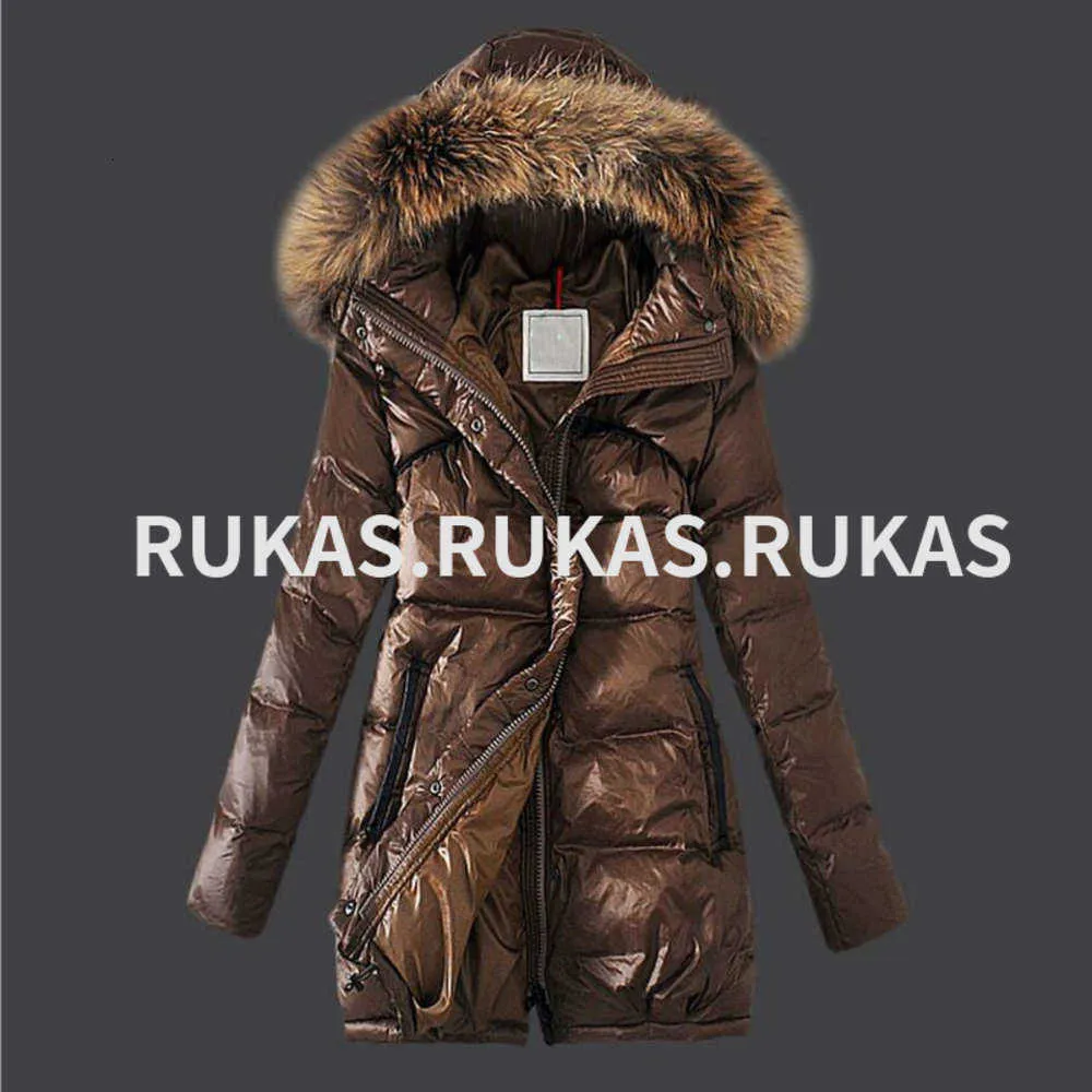 Designer Mode 2023 Lange Daunenjacke Damen Winterjacke Verdickung Warm Dünn Uniform Luxus Trend Samtjacke Luxusmantel