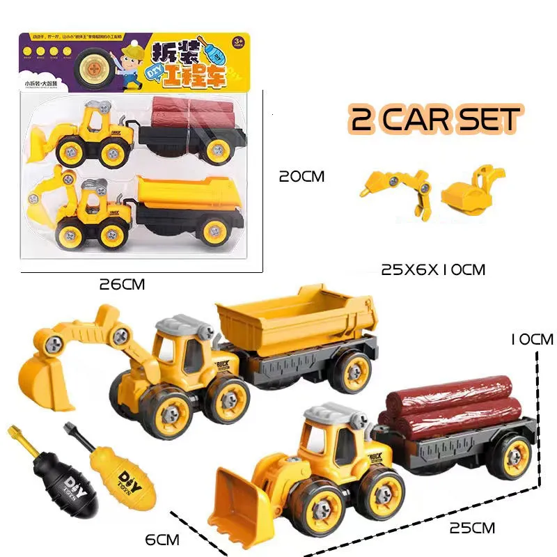 Outils Atelier Construction Jouet Ingénierie Voiture Camion Vis Construire Démonter Idéal pour Enfants Garçons Véhicule Éducatif DIY Artisanat Enfant 230830