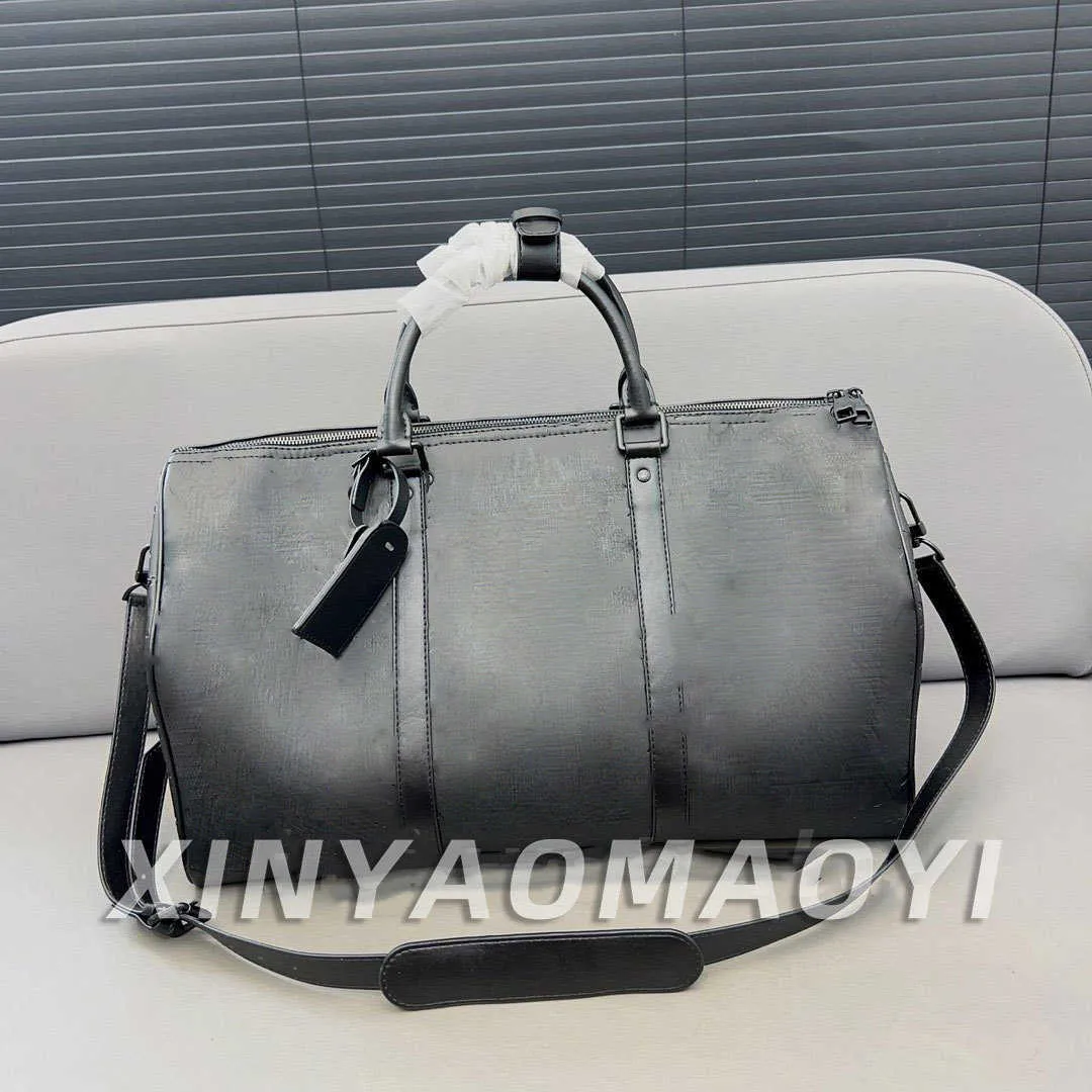 borsoni borsa da viaggio per brevi distanze borsa da bagaglio a mano di grande capacità in Pu borse da fitness sportive in rilievo alla moda Keepall 50