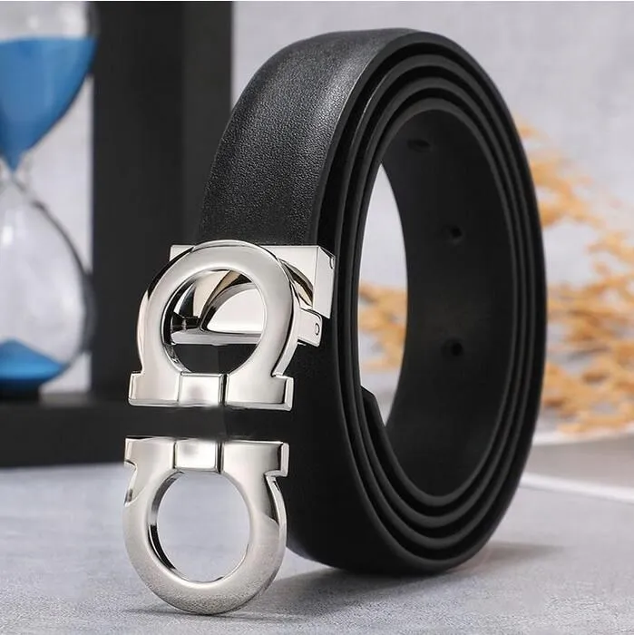 Leather Belt For Men And Women, Classic Pin Buckle Belt For