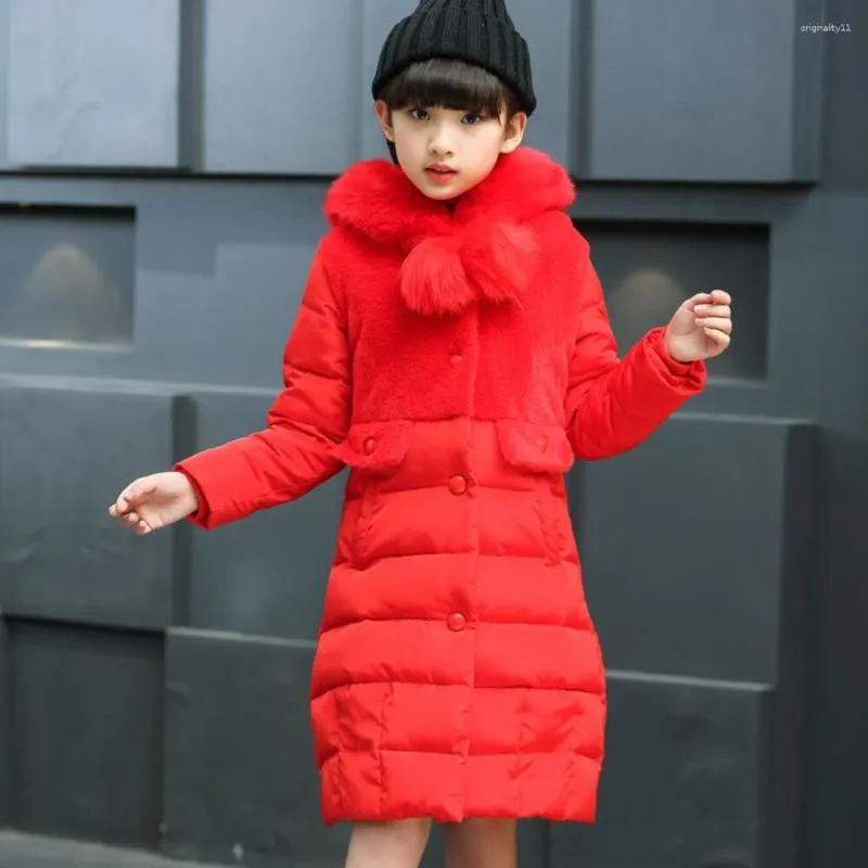 Veste longue fourrure sale