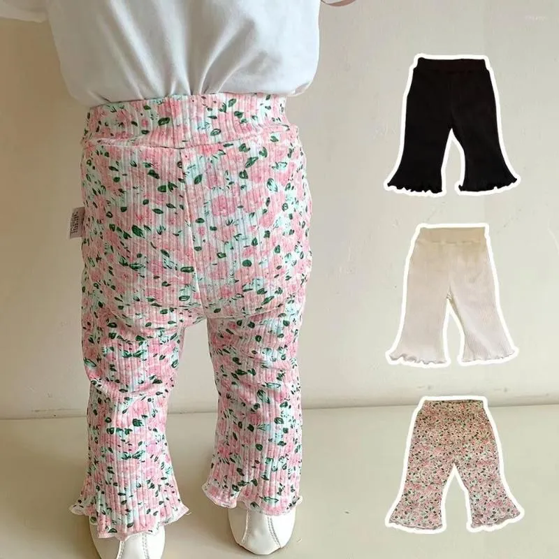 Trousers Cotton Flare Bottom Baby Girls Pants