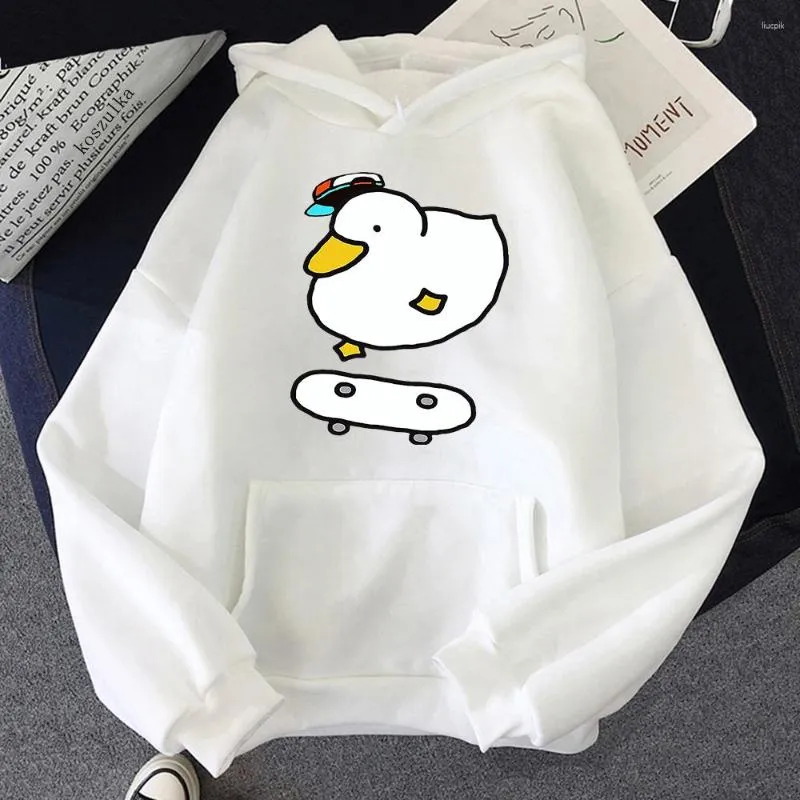 Sweats à capuche pour femmes 2023 Anime Hololive Skater Shuba Duck Vêtements esthétiques Femmes drôles Printemps / Automne Sweat-shirt Kawaii Sweat à capuche Harajuku Suda