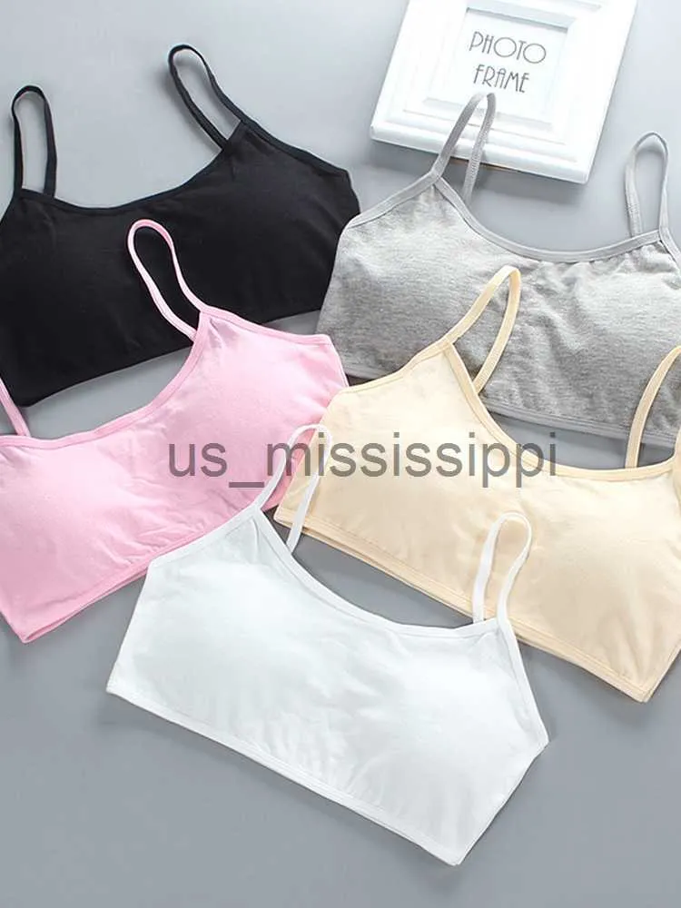 Andra hälsoskönhetsartiklar Kvinnor Toppar Underkläder vadderade behåar tonåriga underkläder unga flickor underkläder S BH Solid Soft Cotton Intimates X0831