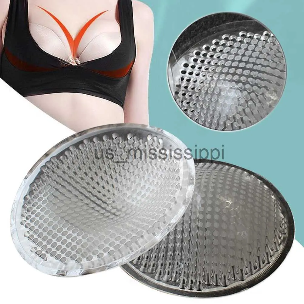 Cuscinetti per il seno 1 paio di coperture in silicone riutilizzabili addensati con inserti rotondi pastosi per donne e ragazze (diametro 13 cm) x0831 LF2309081