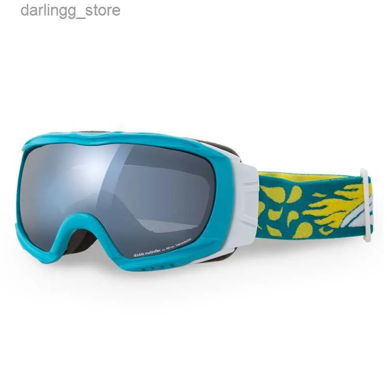 Gafas de esquí para niños, antiniebla, para snowboard, con protección UV,  lentes de doble capa, lentes de nieve para niños y niñas (marco  amarillo/lente dorada) : : Deportes y Aire Libre