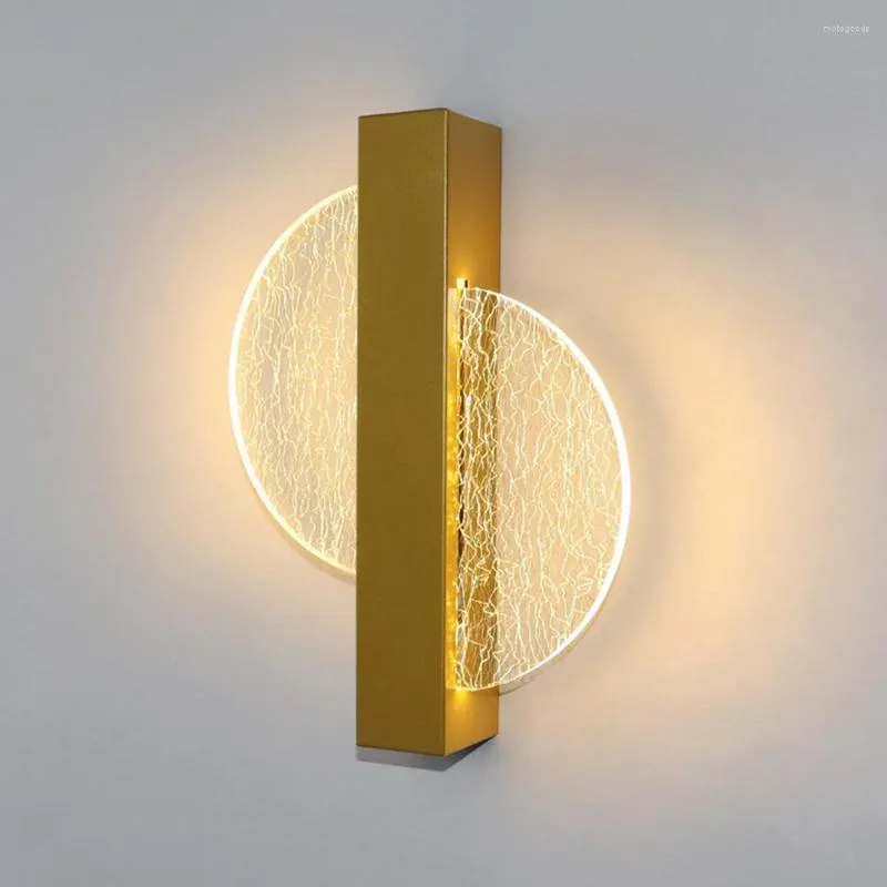 Настенная лампа -макияж зеркало со светодиодным внутренним светом и напором для гостиной для гостиной дома роскошное проход Gold Modern