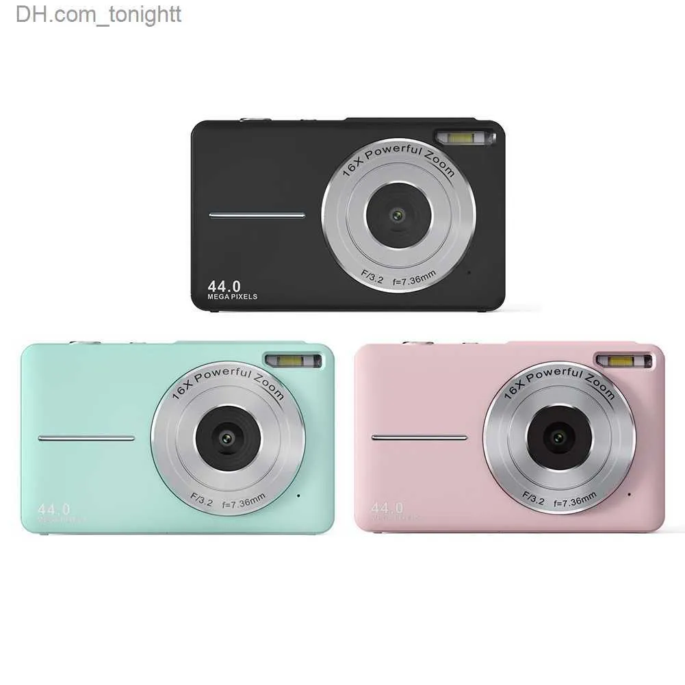 Camcorder 44 MP 1080P Kinderkamera 2,4 Zoll IPS HD Kinder Digital Mini Leichtgewicht mit 16-fachem Zoom Geburtstagsgeschenk für Jungen Mädchen Q230831