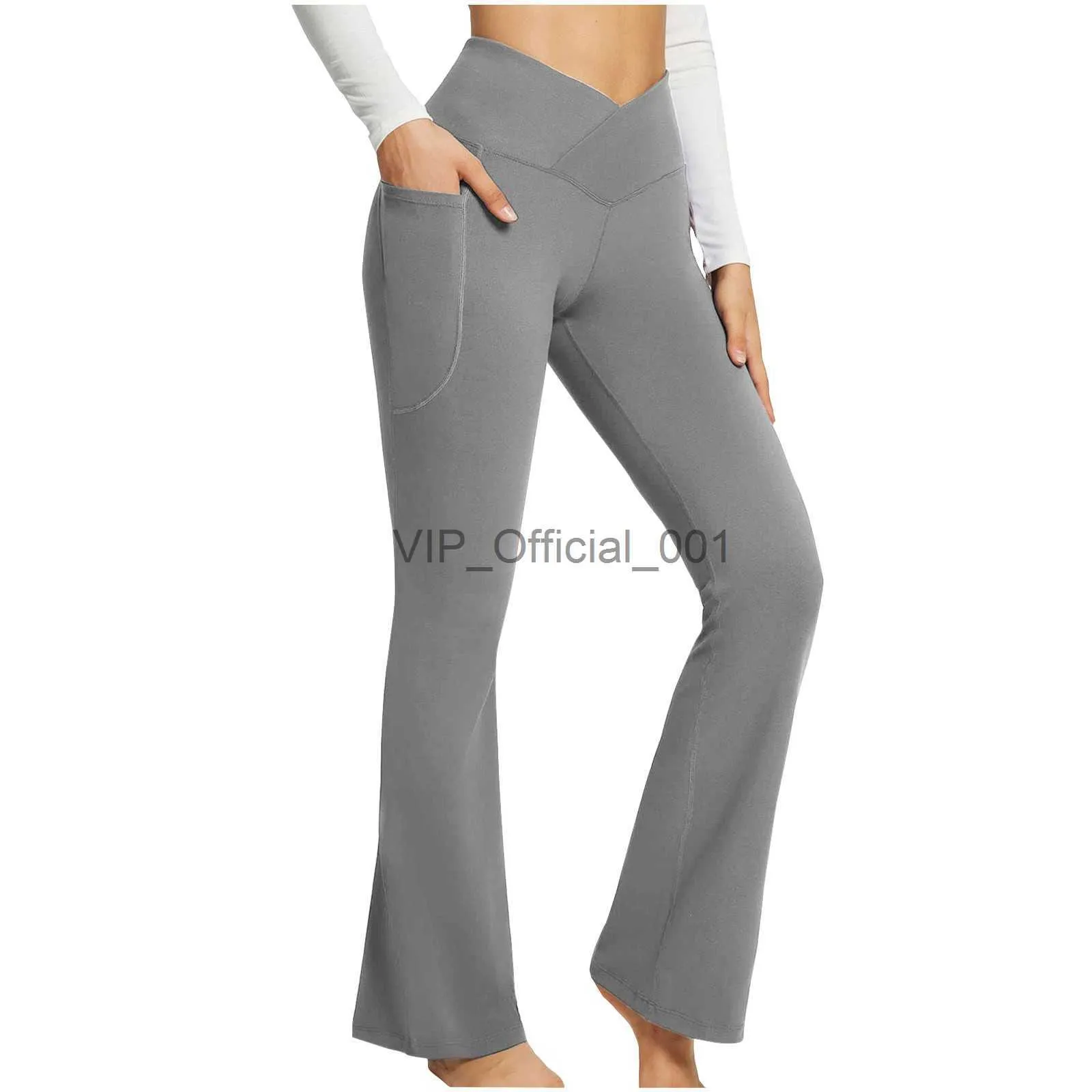 Flared Leggings Cargo Pants Women Plus Size Fitness Yoga Pants