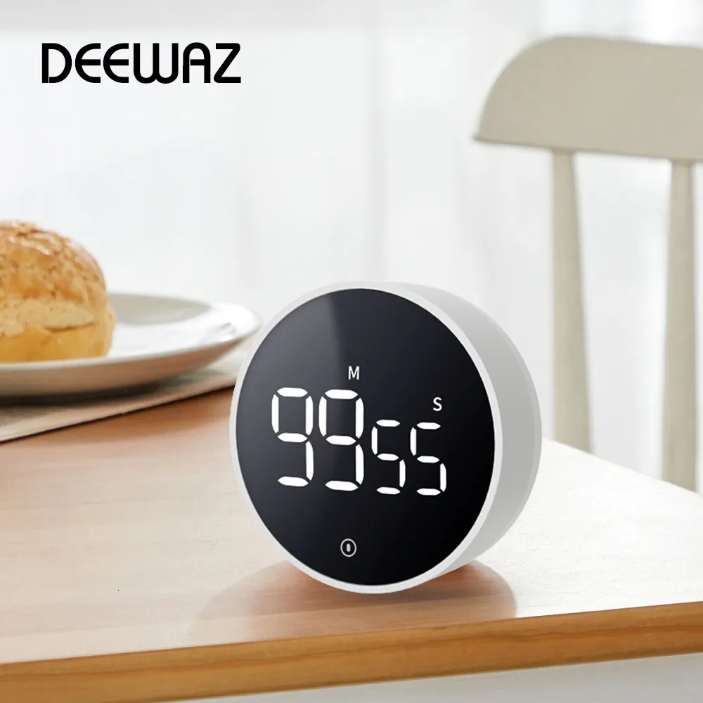 Kitchen Timers DEEWAZ Multifunctional Magnetic Digital Timer for Kitchen Cooking Baking Study Stopwatch Alarm Mechanical Counter Time Clock 230831