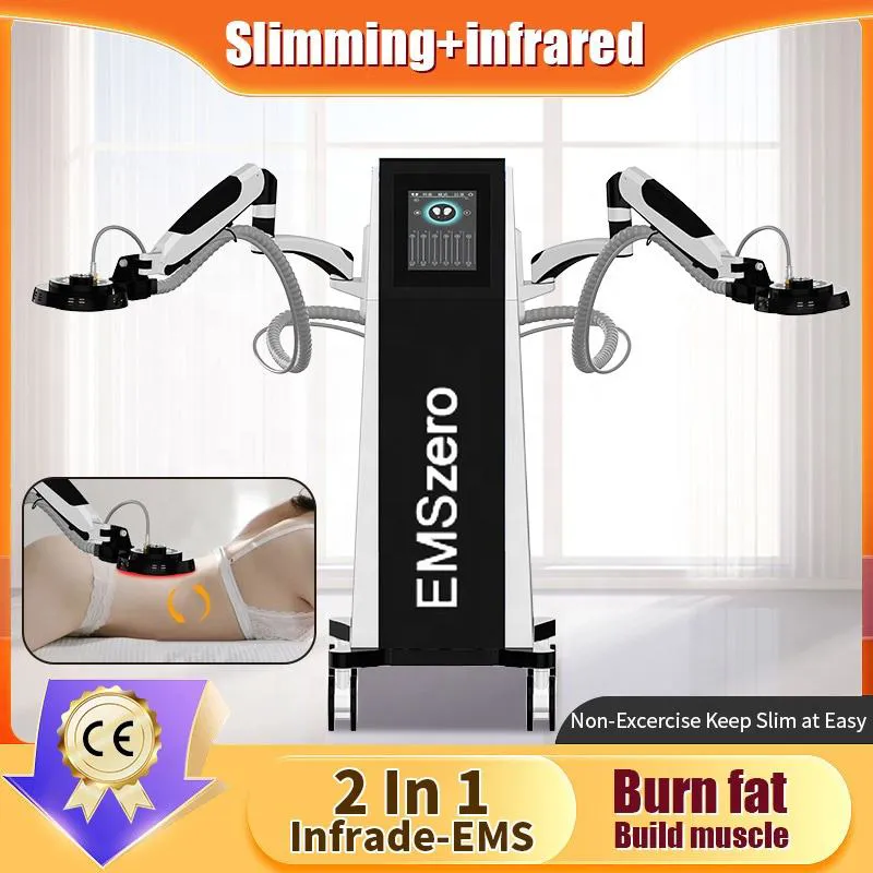 2024 HI-EMT In Stock Physiotherapy Machine for Pain Removal EMS Fitness Weight Loss Muscle Gain Fat Burning Body Contouring Trainer with Magnetic Ring