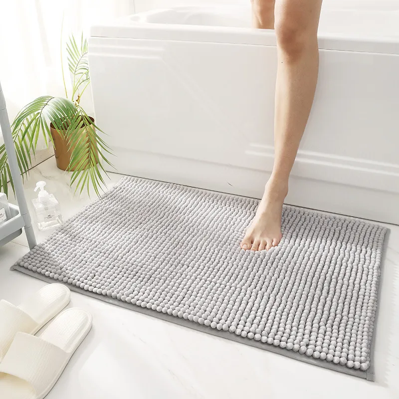 Tapis de bain Tapis de bain en Chenille en microfibre absorbant l'eau tapis de salle de bain antidérapant tapis pour salon tapis de sol pour enfants Tapete De Banheiro 230830