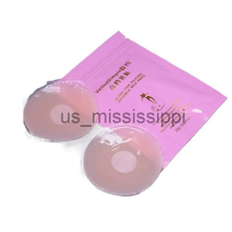 Coussin d'allaitement 2pcs Couverture de mamelon en silicone Réutilisable Femmes Pétales de sein Ascenseur Invisible Pasties Soutien-gorge Rembourrage Poitrine Autocollants Boob Pads Adhésif x0831