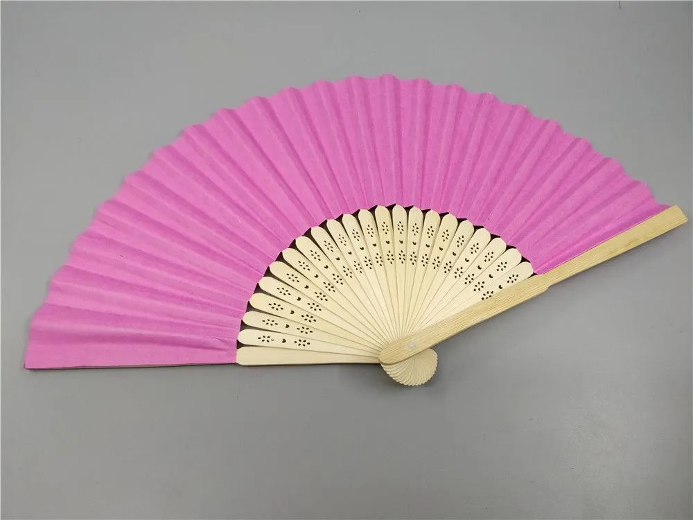 personalized paper folding hand fans wedding favors gifts bridal shower giveaways wholesales