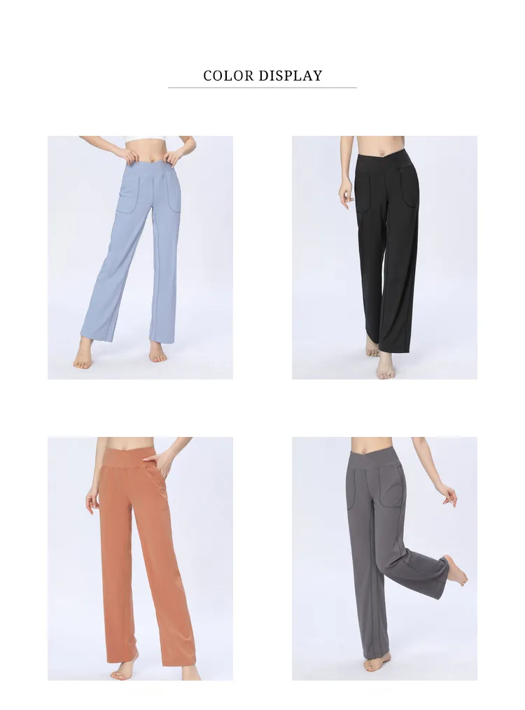 Lu Womens Flare Running Leggings With Pockets Designer Pants For Yoga,  Running, And Fitness High Rise, Pocket Sized, Loose Fit Gym Wear For Indoor  And Outdoor Workouts From Baihuifeng, $35.06