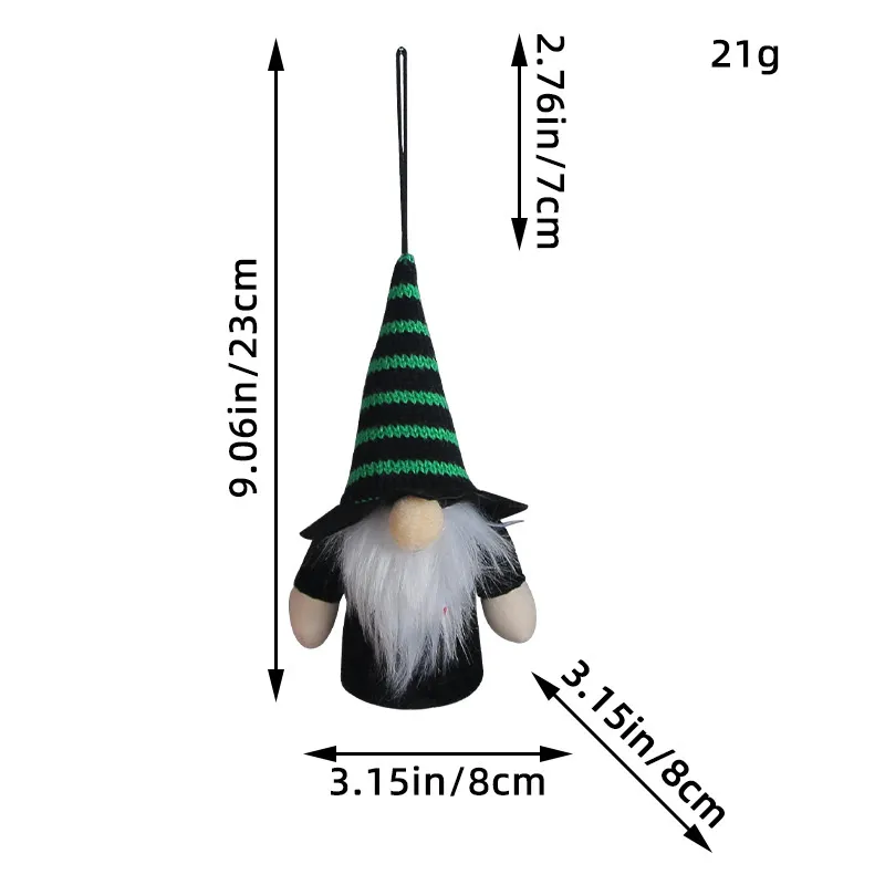 Halloween Gnomes with LED Handmade Witch Tomte Scandinavian Gnomes Halloween Party Home Holiday Ornaments