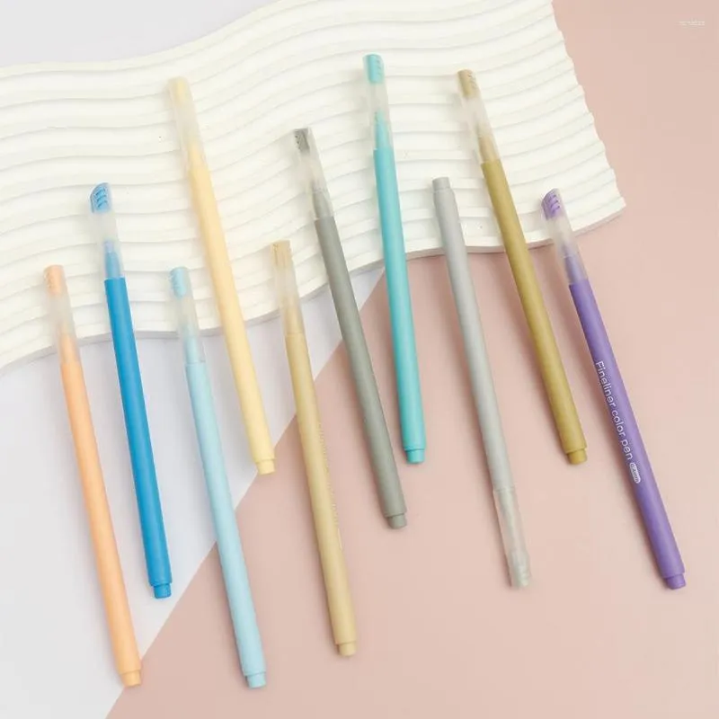 10pcs أقلام هلام ملونة مجموعة نقاط القلم لطيف المدارس الإمدادات الثابتة متعددة الحبر حبر الهدية
