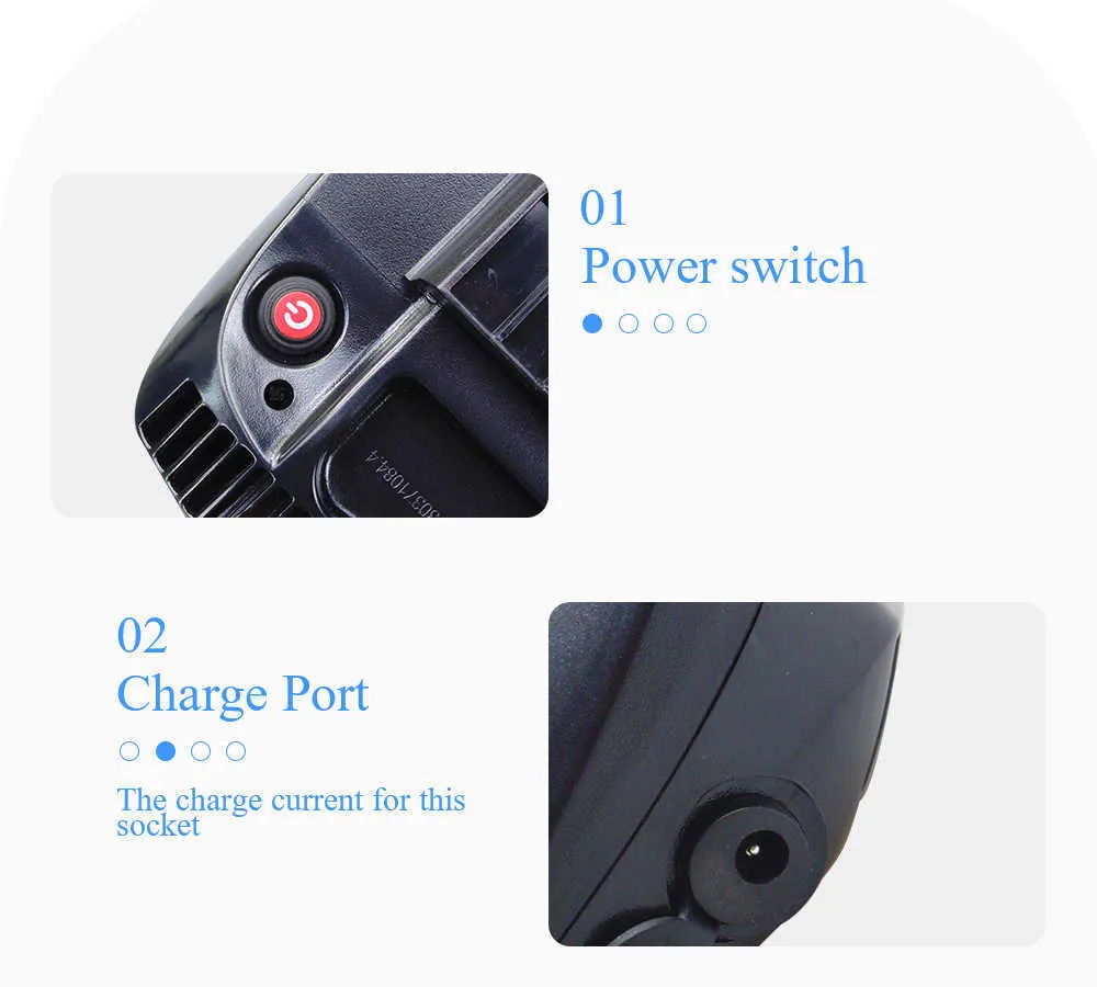 Micargi Bali Ebike Rear Rack Battery Pack 36V/48V, 10.4Ah/13Ah 17.5Ah