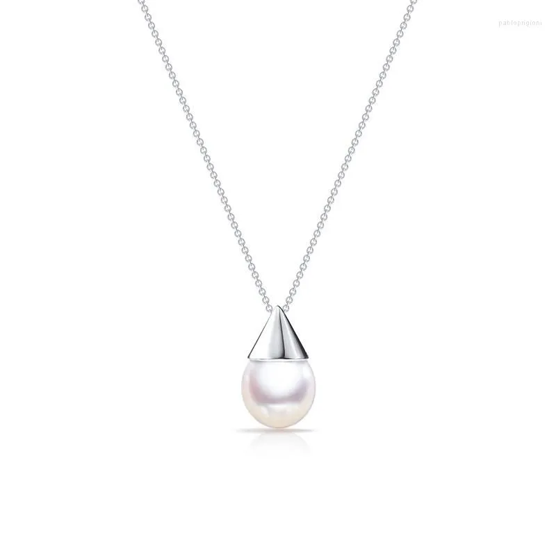 Chaînes 2023 Bijoux Mode Petite Ampoule Perle Pendentif Collier Femmes Exquis Clavicule Haute Qualité_voghion.com